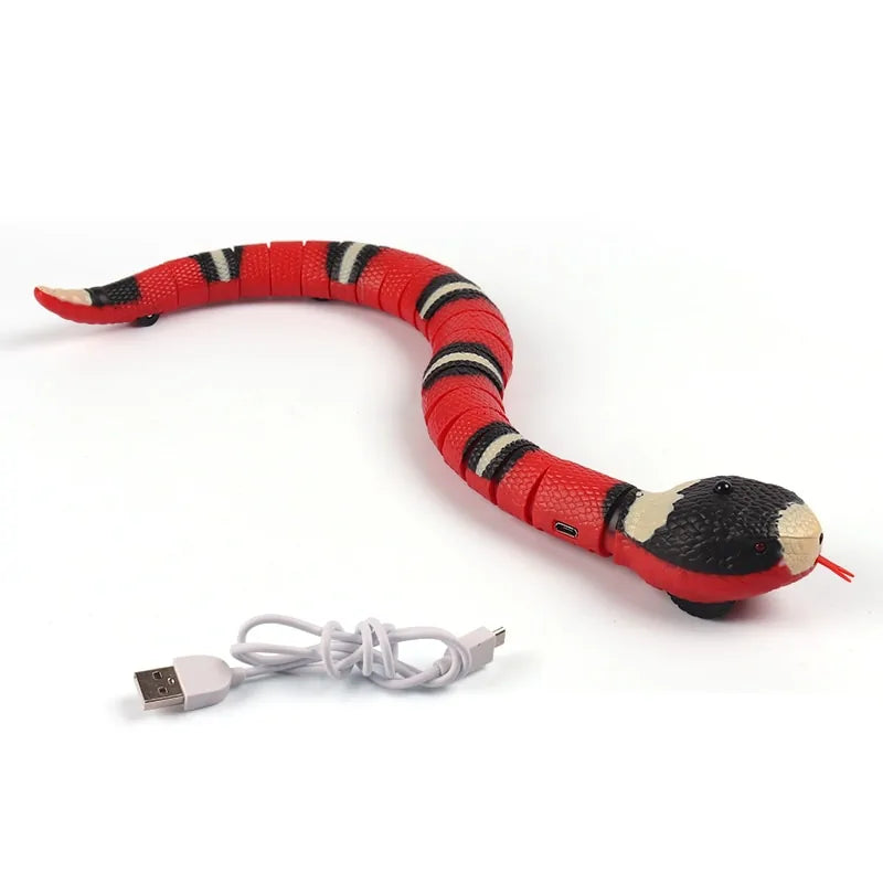 Interactive Smart Sensing Rattlesnake Cat Toy