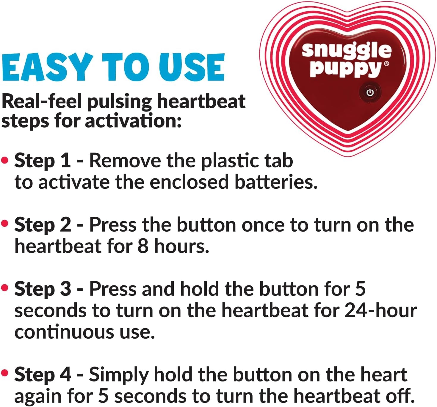 Original Snuggle Puppy Heartbeat Stuffed Toy for Dogs. Pet Anxiety Relief and Calming Aid, Comfort Toy for Behavioral Training in Biscuit